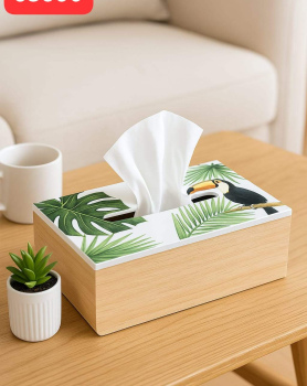 Wooden Tissue Box