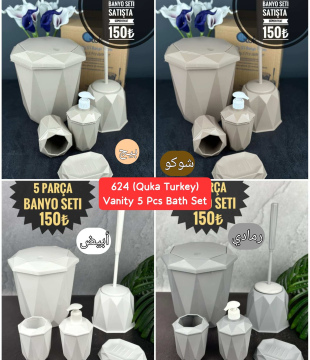 Original Quka 5 Pcs Bath Set