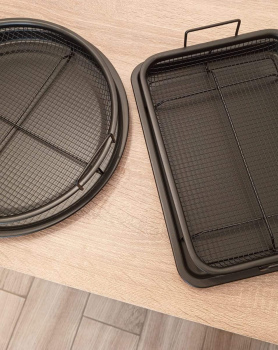 صينية ستانلس كتير مرتبة للمقالي