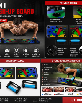 Foldable push up board