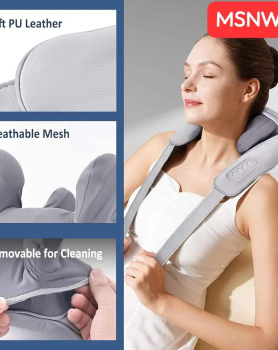 4D Neck Massager, Rechargeable USB-C