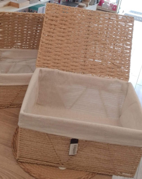  طقم سلّات قشّ مستطيل ,فيكم تشتروا كل وحدة لحال