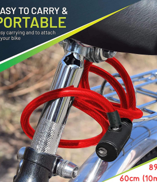 60cm length / 10mm Diameter Bike Lock