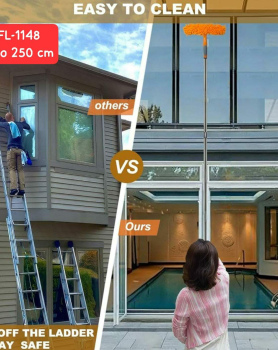 High Quality 2in1 Extendable MicroFiber Mop + Silicone Wiper.