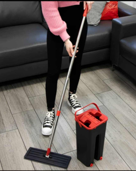  طقم ممسحة مع دلو بعصر ذكي