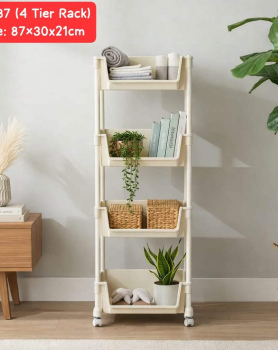 4 Tier Trolley Rack