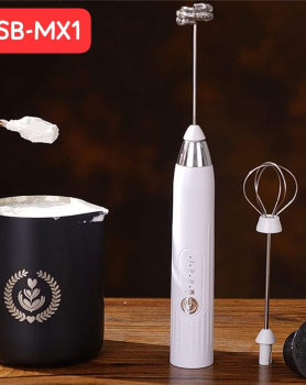 Rechargeable electric milk foamer and egg beater.