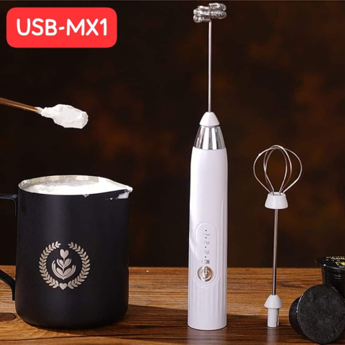 Rechargeable electric milk foamer and egg beater.