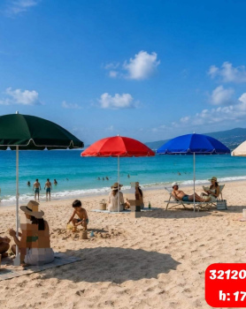 Super High Quality XXL Size Beach Umbrella 180cm diameter with 185cm Pole with Carry Bag.