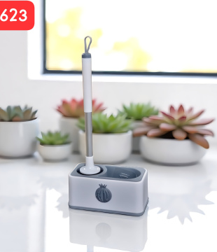 2in1 Toilet Brush & Detergent Holder