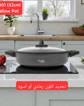 32cm Shallow Pot with Removable Silicone Handles