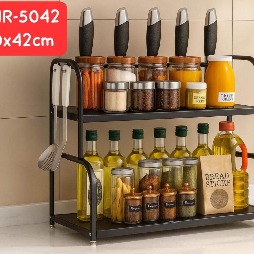 Large Size 2 Tier Metal Rack for Spices