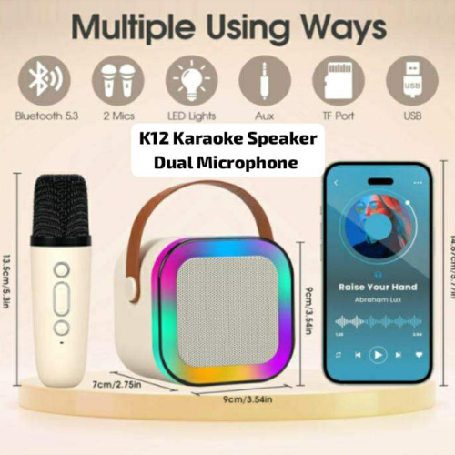 Super High Quality K12 Karaoke Speaker + 2 Microphones
